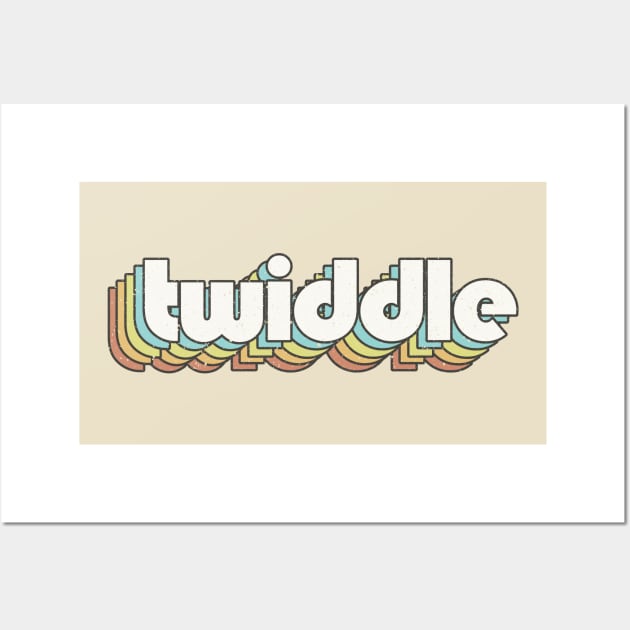 vintage color twiddle Wall Art by Wizz Ventura